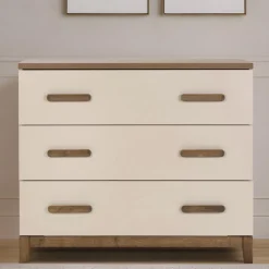 dadada Lala Little 3-Drawer Dresser - Almond Milk / Walnut