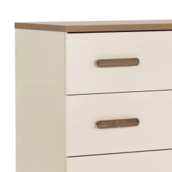 dadada Lala Little 3-Drawer Dresser - Almond Milk / Walnut