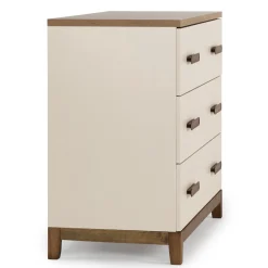 dadada Lala Little 3-Drawer Dresser - Almond Milk / Walnut