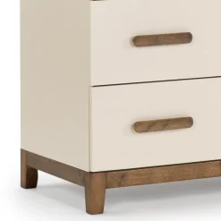 dadada Lala Little 3-Drawer Dresser - Almond Milk / Walnut