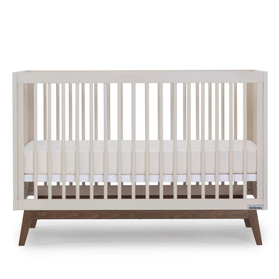 dadada Soho 3-in-1 Convertible Crib - Almond Milk / Walnut