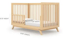 dadada Soho 3-in-1 Convertible Crib - Natural