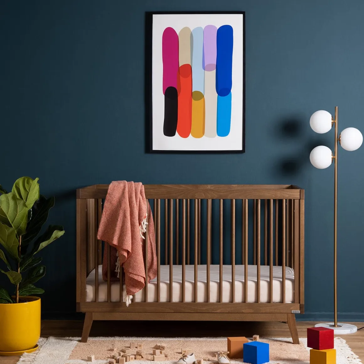 dadada Soho 3-in-1 Convertible Crib - Walnut