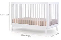 dadada Soho 3-in-1 Convertible Crib - White
