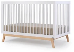 dadada Soho 3-in-1 Convertible Crib - White/Natural