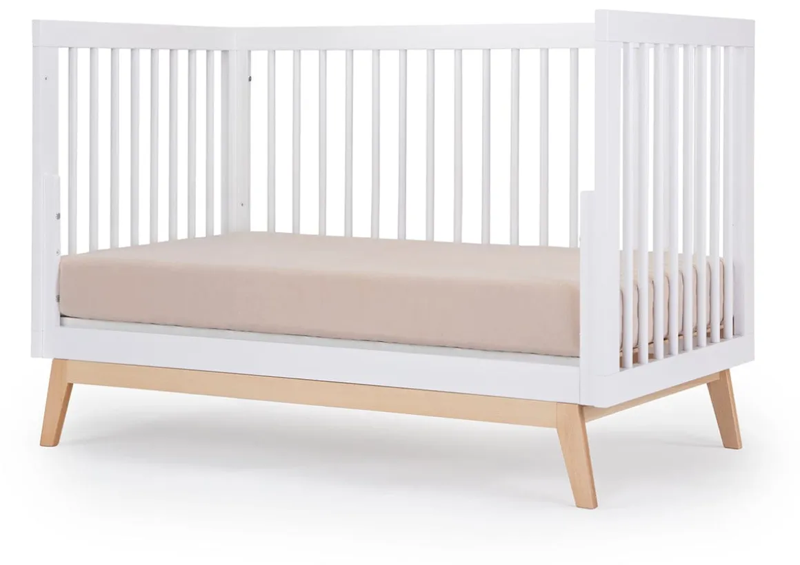 dadada Soho 3-in-1 Convertible Crib - White/Natural