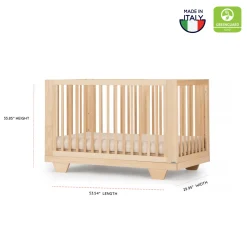 dadada Spirit 8-in-1 Convertible Crib - Natural