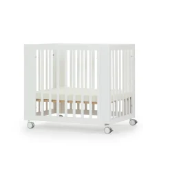 dadada Spirit 8-in-1 Convertible Crib - White / Natural