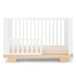 dadada Spirit 8-in-1 Convertible Crib - White / Natural