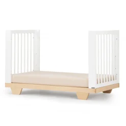 dadada Spirit 8-in-1 Convertible Crib - White / Natural