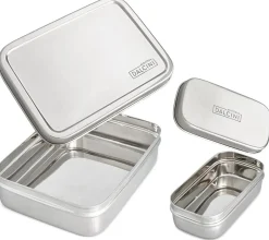 Dalcini Stainless Bistro & Snacker Combo Stainless Steel Storage Set