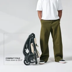 DFY. R1 Stroller - Matte Black / Cream