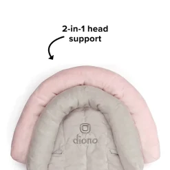 Diono Cuddle Soft 2-in-1 Head Support - Gray / Pink