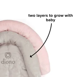 Diono Cuddle Soft 2-in-1 Head Support - Gray / Pink