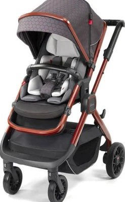 Diono Quantum 2 Stroller - Charcoal Copper Hive