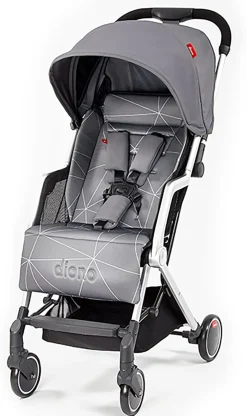 Diono Traverze Gold Edition Compact Stroller - Grey Linear
