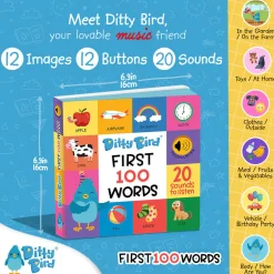 Ditty Bird Musical Books - First 100 Words
