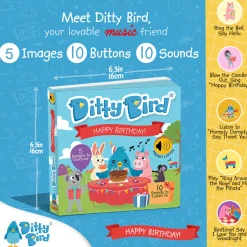 Ditty Bird Musical Books - Happy Birthday