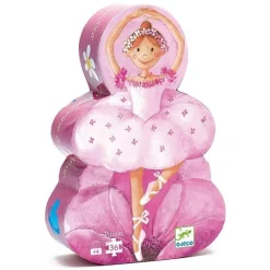 Djeco Ballerina with Flower Silhouette Puzzle