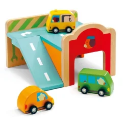 Djeco Minigarage Wooden Automobile Set