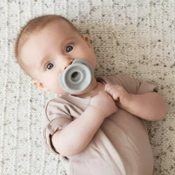 Doddle & Co. The Pop Pacifier, 2 Pack - Oh Happy Grey + In Teal Life