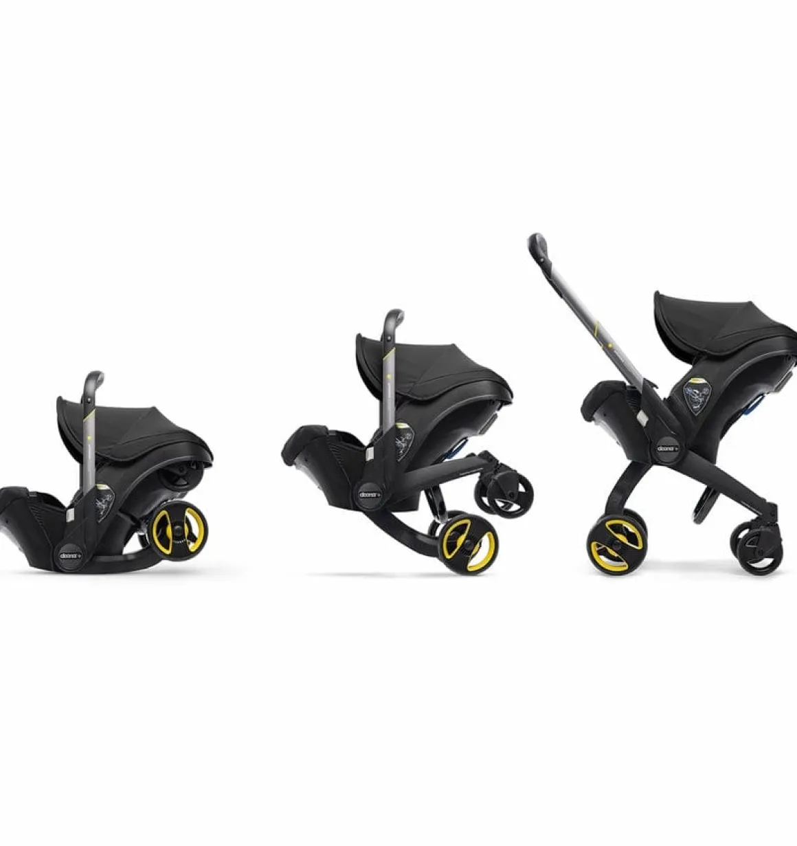 Doona+ Infant Car Seat & Stroller + SensAlert Pad Bundle - Nitro Black