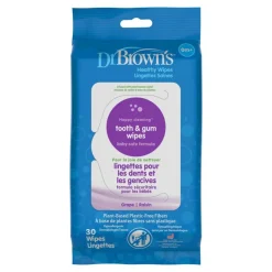 Dr. Brown's Tooth and Gum Wipes, 30-Count