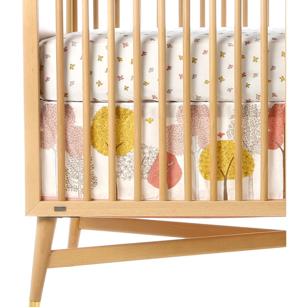 DwellStudio Treetops Canvas Crib Skirt
