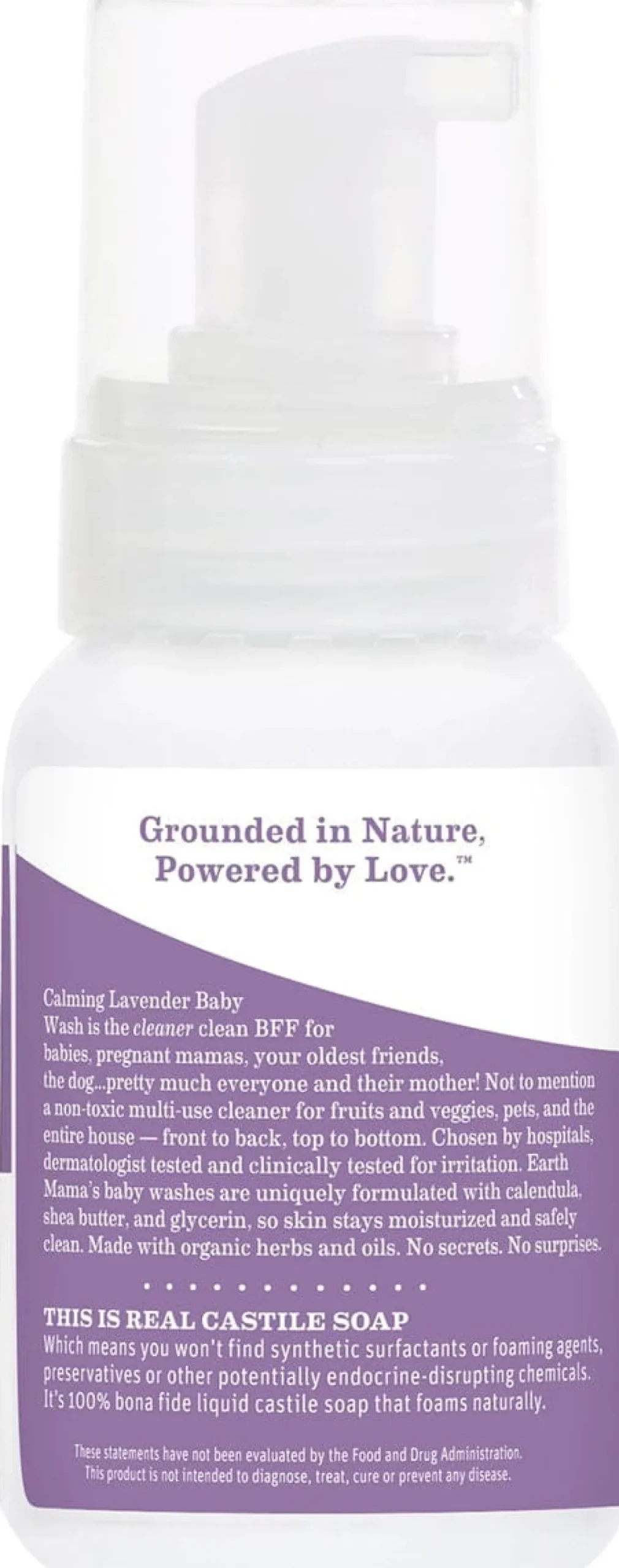 Earth Mama Calming Lavender Castile Baby Wash, 5.3 fl. oz.