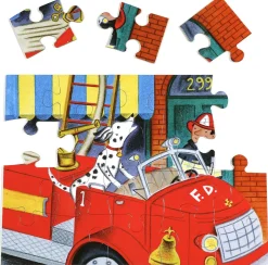 eeBoo 20 Piece Big Puzzle - Red Fire Truck