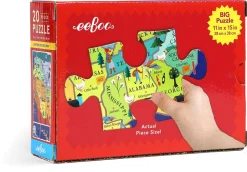 eeBoo 20 Piece Big Puzzle - United States Map