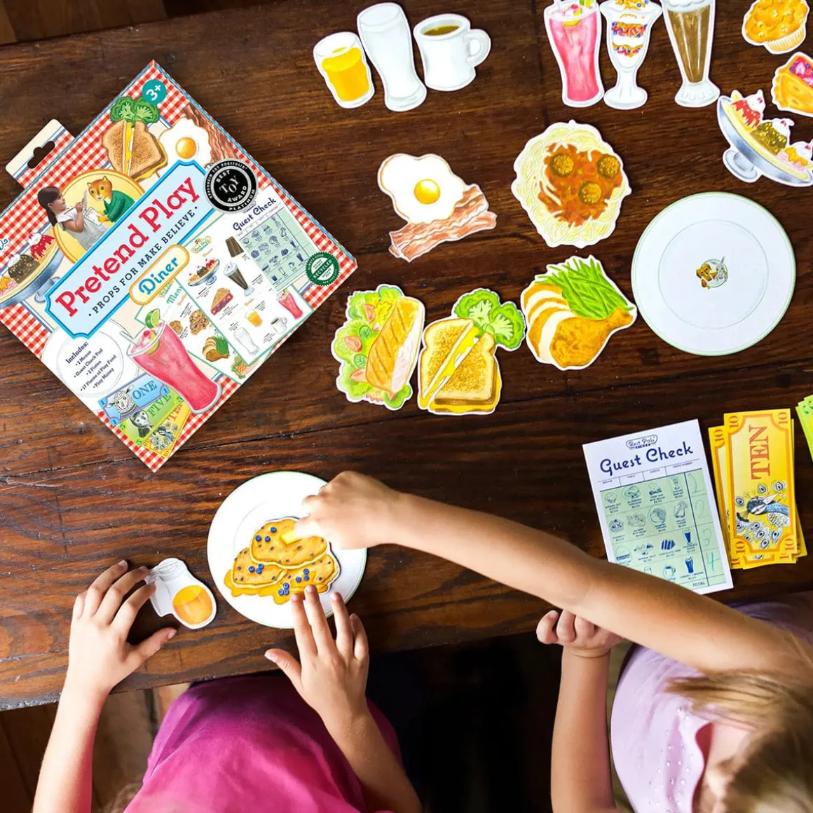 eeBoo Pretend Play Set - Best Pals Diner