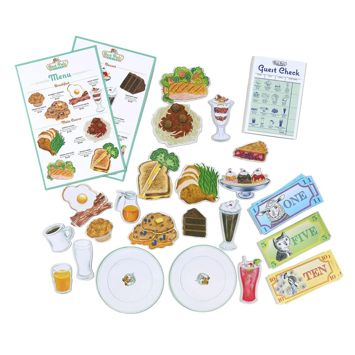 eeBoo Pretend Play Set - Best Pals Diner