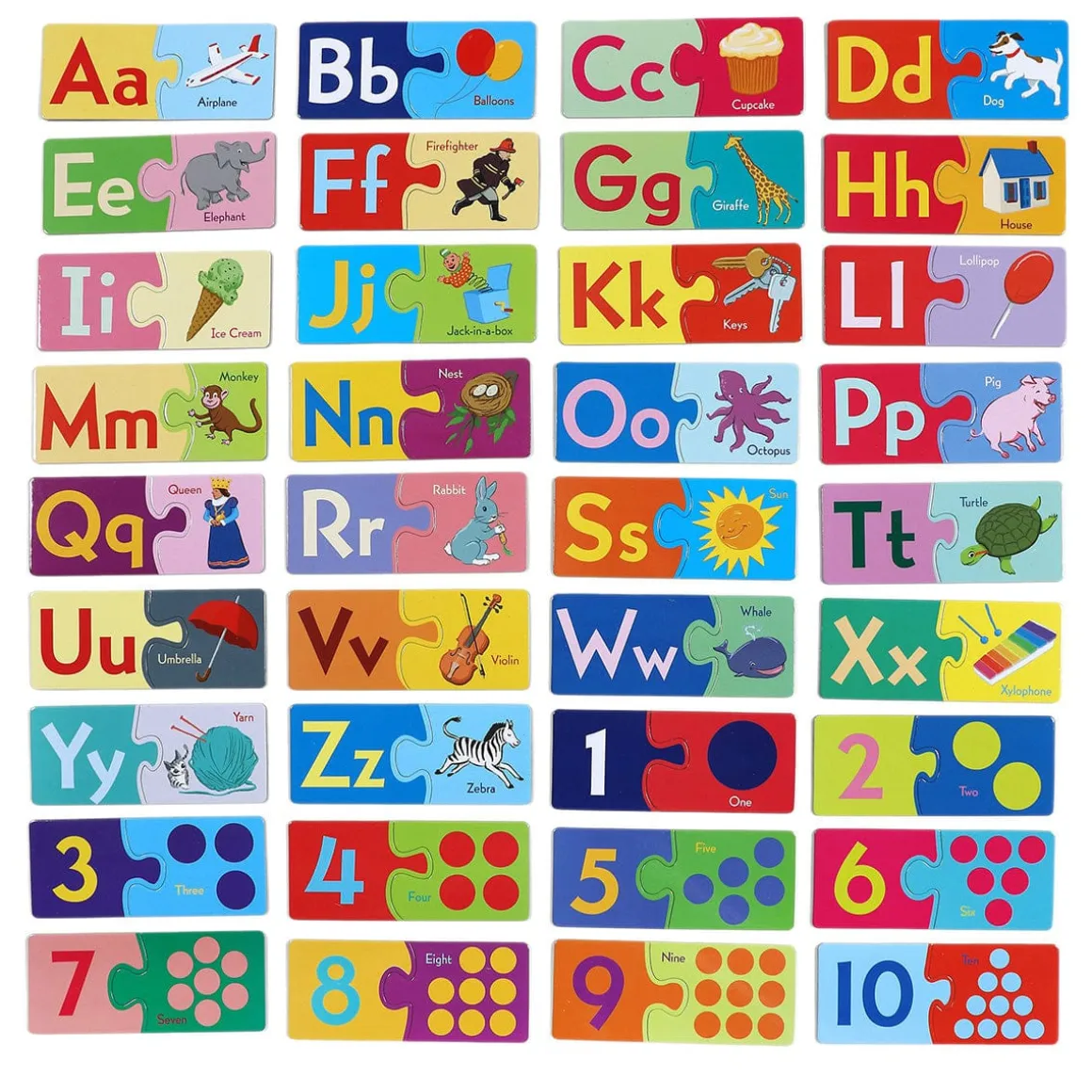 eeBoo Puzzle Pairs - Alphabet & Numbers