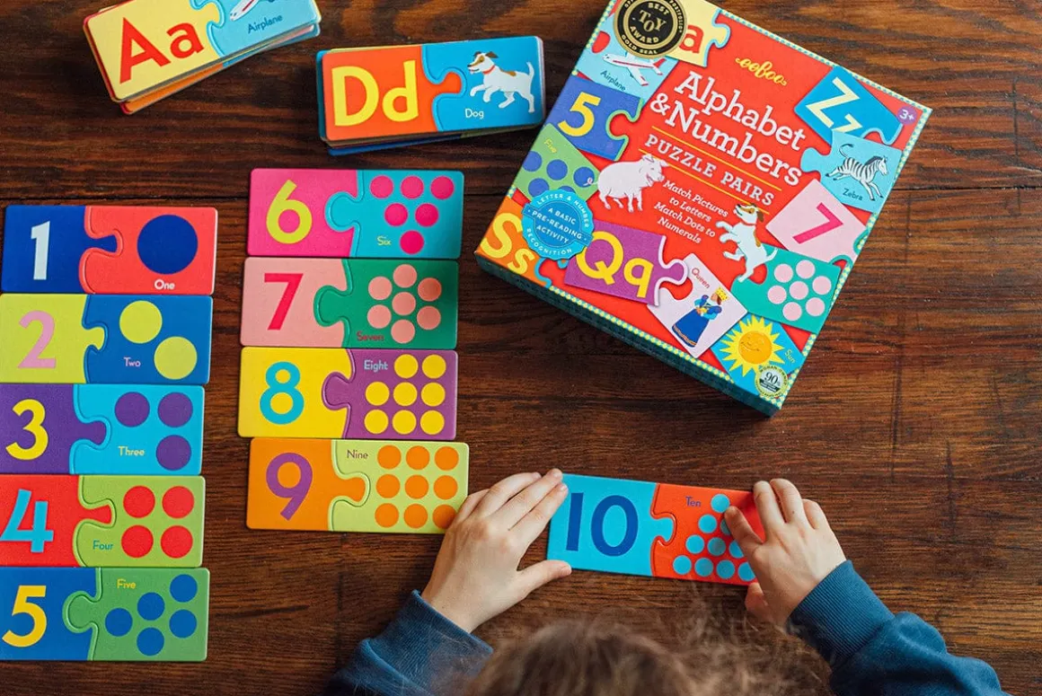 eeBoo Puzzle Pairs - Alphabet & Numbers