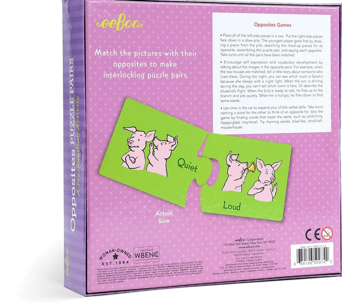 eeBoo Puzzle Pairs - Opposites