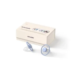 Emulait Pacifier 2-Pack, 0-6 Months - Blue