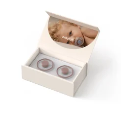 Emulait Pacifier 2-Pack, 0-6 Months - Rose