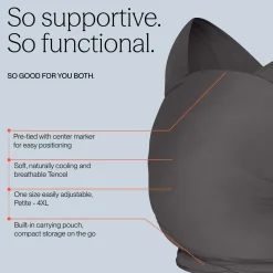 Ergobaby Aura Wrap, Sustainable Knit - Soft Black