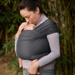 Ergobaby Aura Wrap, Sustainable Knit - Soft Black