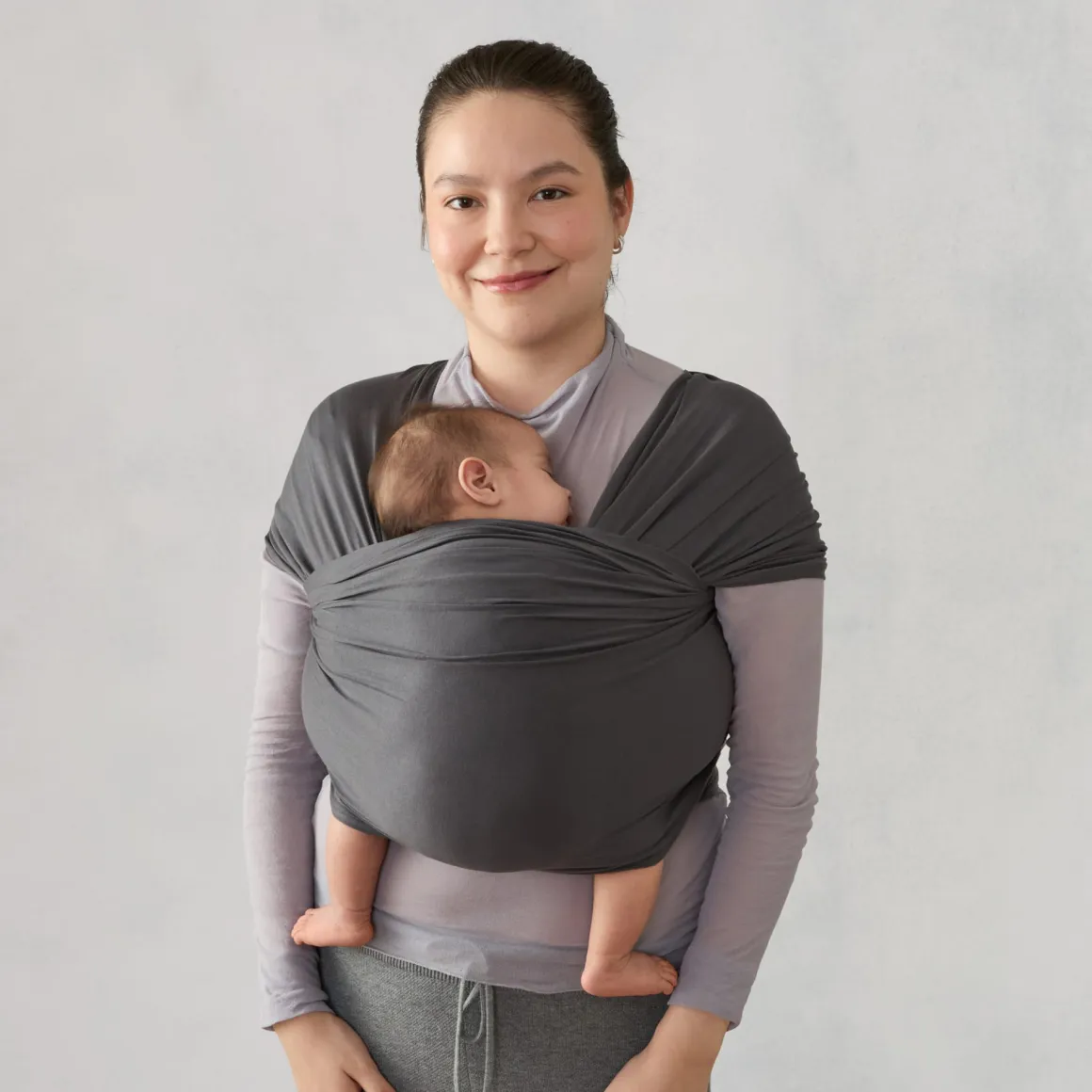 Ergobaby Aura Wrap, Sustainable Knit - Soft Black