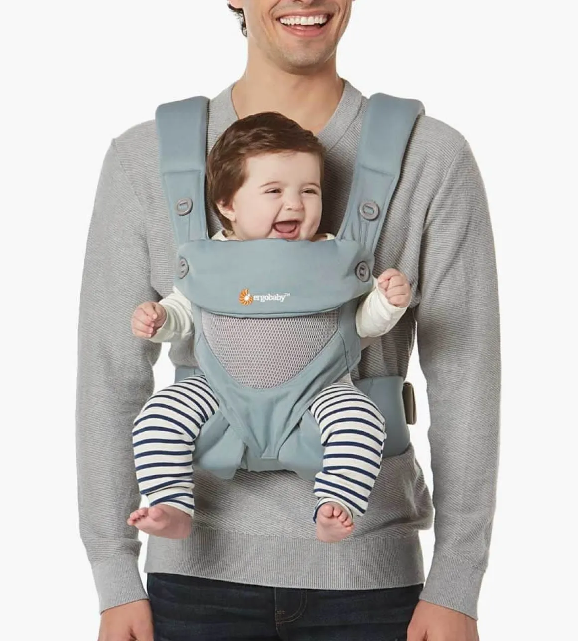 Ergobaby 360 Four Position Baby Carrier - Cool Air - Sea Mist