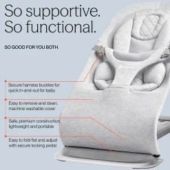 Ergobaby 3-in-1 Evolve Bouncer - Light Grey