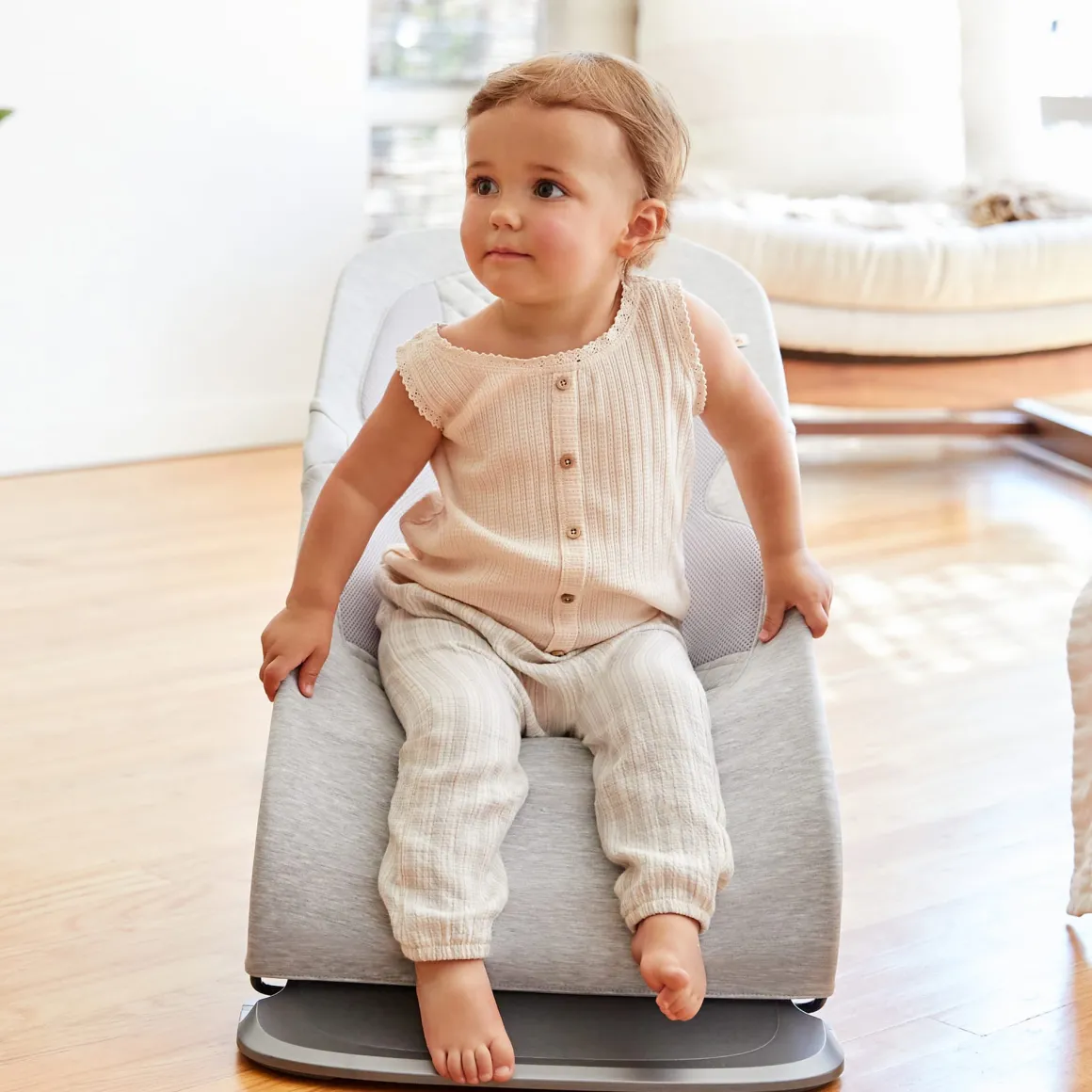 Ergobaby 3-in-1 Evolve Bouncer - Light Grey