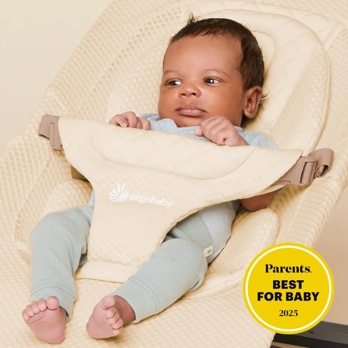 Ergobaby 3-in-1 Evolve Mesh Bouncer - Cream