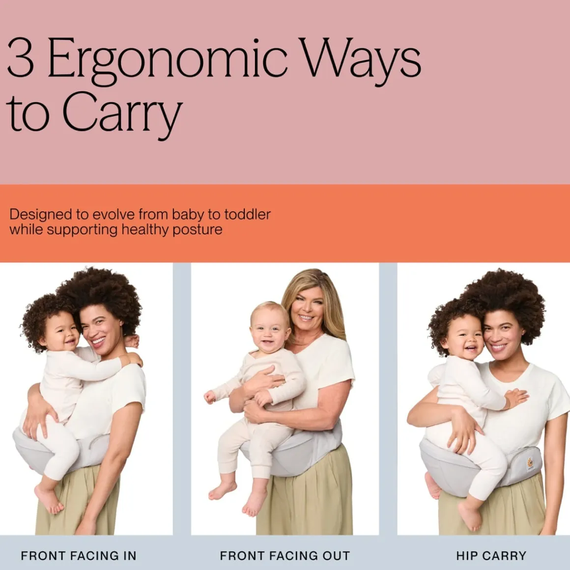 Ergobaby Lift Hip Seat Baby Carrier - Midnight Blue