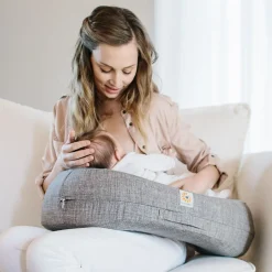 Ergobaby Natural Curve Nursing Pillow - Heathered Grey