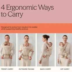 Ergobaby Omni Deluxe Baby Carrier, Mesh - Pearl Grey