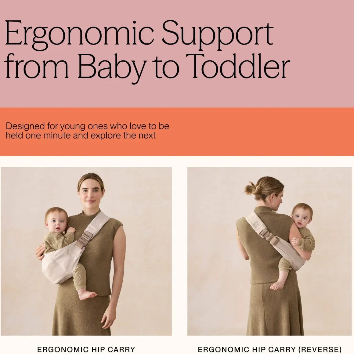 Ergobaby Upsie Toddler Sling Carrier - Onyx Black