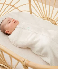 ergoPouch Cocoon Swaddle Sack 1.0 TOG - Oatmeal Marle, 0-3 Months